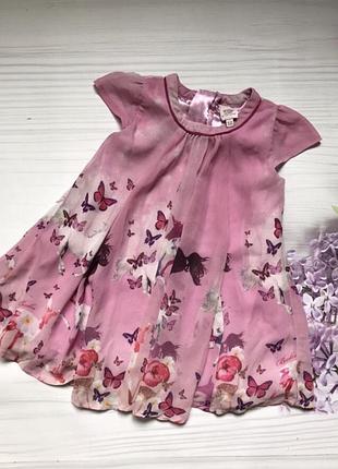 Ted baker платье шифоновое в бабочки цветы