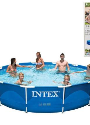 Басейн каркасний сімейний intex