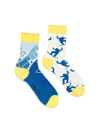 Різнопарні шкарпетки hoodoo від sammy icon "гори та сноубордист"