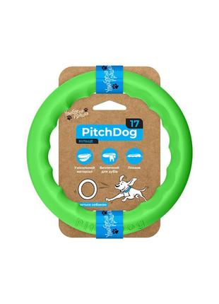 Кільце для апортировки pitchdog діаметр 17 см салатовий