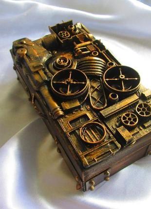 Скриньки-купюрницы в стилі стімпанк (steampunk),стильний подарунок чоловікові,хлопцеві4 фото