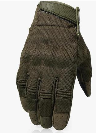 Військові тактичні рукавиці wtactful олива5 фото