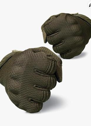 Військові тактичні рукавиці wtactful олива9 фото
