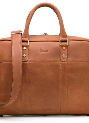 Чоловіча сумка з натуральної шкіри rb-4765-4lx tarwa для ноутбука, документів