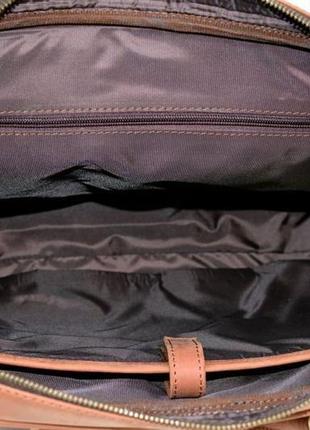 Чоловіча сумка з натуральної шкіри rb-4765-4lx tarwa для ноутбука, документів7 фото
