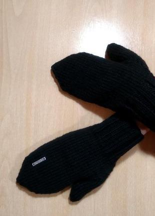 В'язані рукавички стильні - теплі жіночі - шерсть4 фото