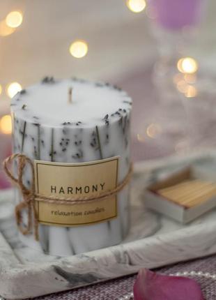 Серія "harmony ".ароматическа лавандова свічка.3 фото