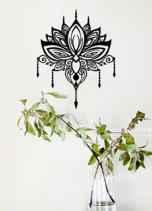 Дерев'яна картина-панно "lotos"8 фото