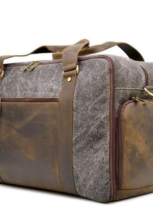 Дорожня комбінована сумка canvas і crazy horse rg-3032-4lx бренду tarwa1 фото