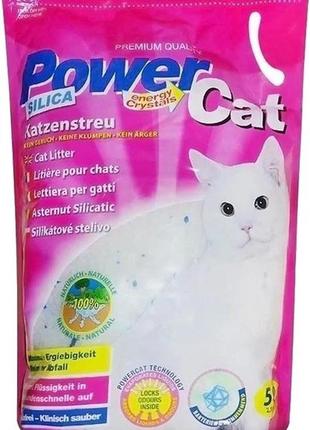 Наповнювач для котів silica gel power cat, 5 л