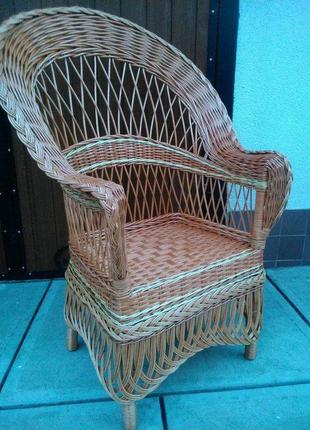 Кресло из лозы "капля ажур"