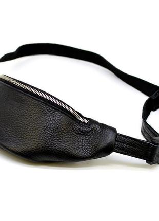 Напоясная сумка, зменшений варіант, чорна з шкіри флотар, fa-3034-4lx tarwa