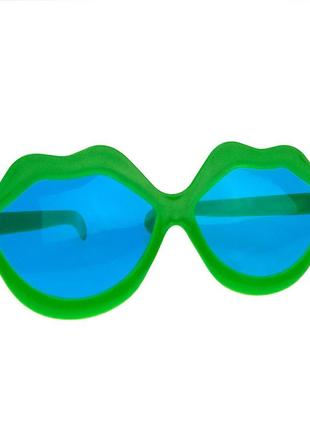 Окуляри гігант губи (зелені)2 фото