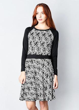 Платье черно-белый (nls-3066-5-black-and-white)