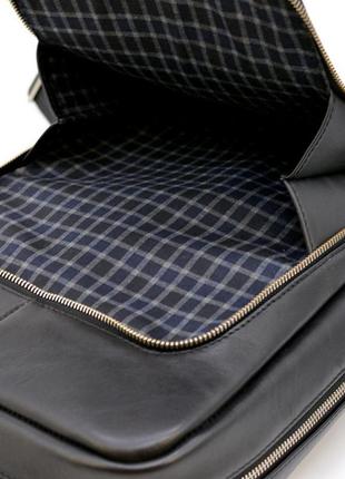 Кожаный стильный рюкзак для ноутбука tarwa ta-1239-4lx (унисекс)7 фото