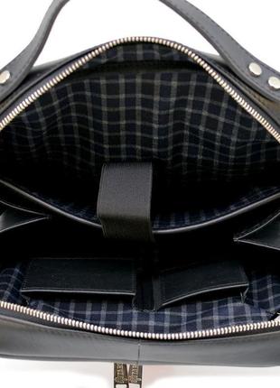 Кожаный стильный рюкзак для ноутбука tarwa ta-1239-4lx (унисекс)6 фото