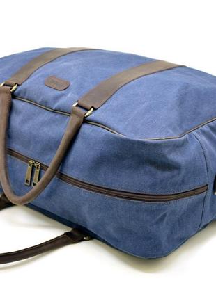 Дорожная сумка из ткани канвас с элементами натуральной кожи rk-6827-4lx бренда tarwa