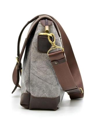 Сумка-месенджер через плече мікс тканини канваз і шкіри rgj-1309-4lx tarwa3 фото