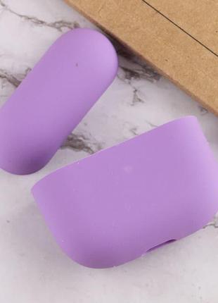 Силіконовий футляр для навушників airpods 3, фіолетовий / violet2 фото