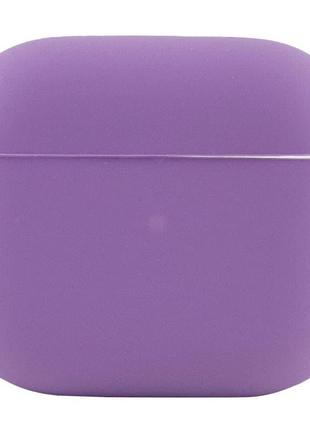 Силіконовий футляр для навушників airpods 3, фіолетовий / violet1 фото