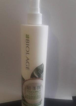 Biolage all-in-one coconut infusion multi-benefit spray спрей-догляд для волосся, розпивши.5 фото