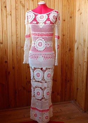 Платье вязаное крючком1 фото