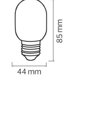 Лампа діодна "comfort" 2w e27 a45 (помаранчева)2 фото