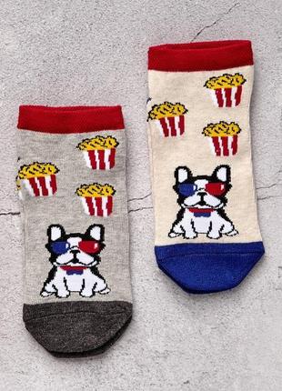 Дитячі шкарпетки сліди «бульдог попкорн». розмір 20-222 фото