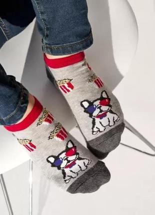 Дитячі шкарпетки сліди «бульдог попкорн». размер22-241 фото