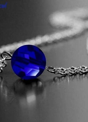 Серебряный кулон браслет серебро кулон ожерелье кристаллы сваровски подарок dzvinka guzul тренд люкс