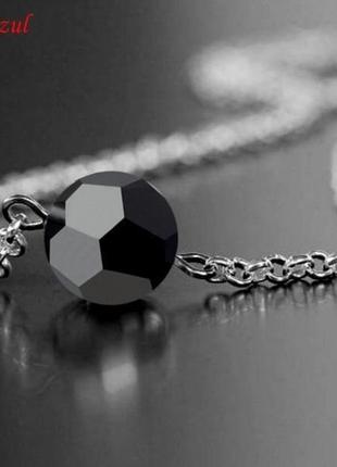 Серебряный кулон браслет серебро кулон ожерелье кристаллы сваровски подарок dzvinka guzul тренд люкс