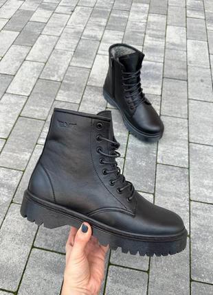 Мужские кожаные ботинки (7200з) 43 vzutik черный (2000002759010)10 фото