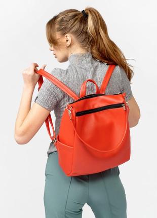 Жіночий рюкзак 34х15х31 см sambag червоний (2000001480977)2 фото