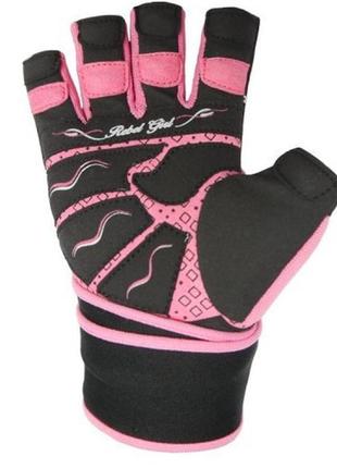 Перчатки для фитнеса rebel girl женские xs power system розовый (2000002545170)3 фото