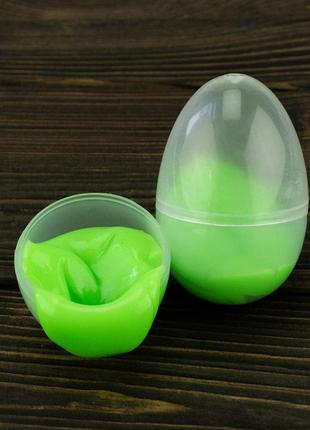 Антистрес жуйка для рук хендгам яйце світлонакопичувальне 15г (зелений)