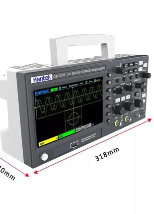 Цифровой осциллограф hantek dso2d15 150мгц с генератором сигналов4 фото