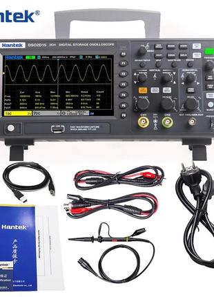 Цифровой осциллограф hantek dso2d15 150мгц с генератором сигналов6 фото