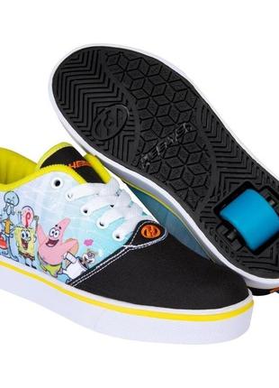 Роликові кросівки heelys x spongebob pro 20 prints hes10489 black yellow orange blue (33)1 фото