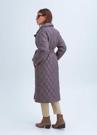 Стеганое пальто-халат на осень-зиму9 фото