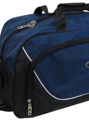 Дорожная сумка на колесах 60x34x28 см wallaby синий (2000002461258)1 фото