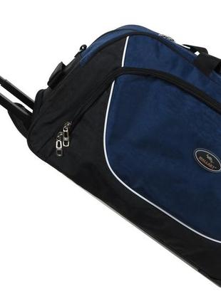 Дорожная сумка на колесах 60x34x28 см wallaby синий (2000002461258)2 фото