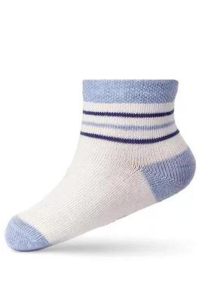 Укорочені дитячі шкарпетки з смужками. розмір 8-10 (12-17)