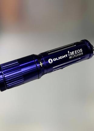 Фонарь-брелок olight i3e eos regal blue, 90 лм, 19 г, ipx8, батарея ааа, синий, легкий ручной фонарик брелок