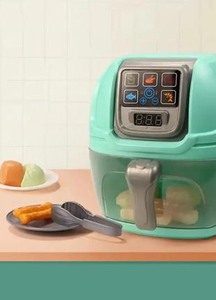 Дитяча мультиварка з продуктами на батарейках зі звуком і світлом іграшкова побутова техніка