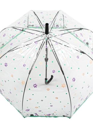 Женский зонт-трость механический 84 см fulton зеленый (2000002486503)7 фото