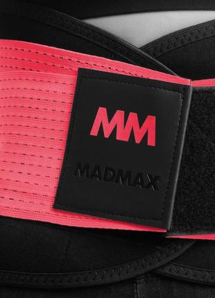 Пояс компрессионный slimming belt m mad max черно-розовый (2000002544135)3 фото