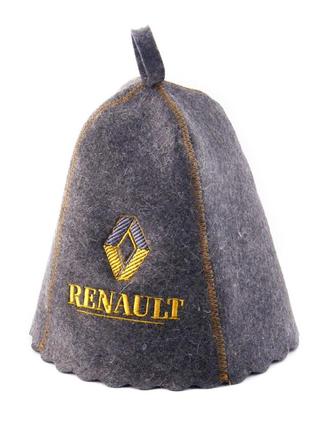 Лазнева шапка "renault" універсальний luxyart сірий (2000001115688)