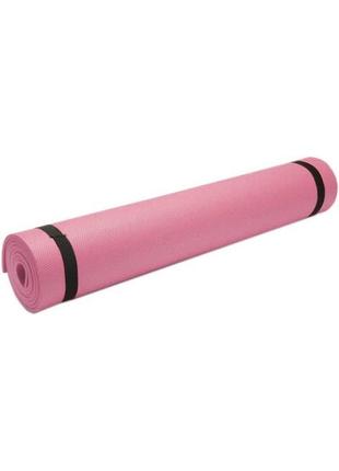 Йогамат, килимок для йоги 11х61х11 см profi рожевий (2000002221821)
