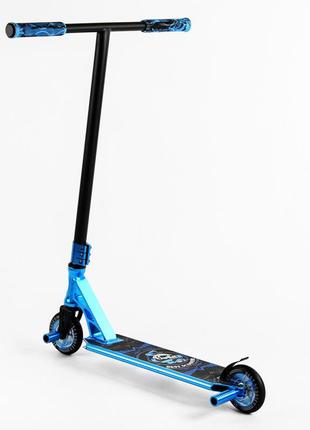 Самокат трюковий 60х85 см best scooter блакитний (2000002314493)4 фото