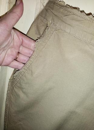 Стрейч-коттон,летние,песочные,укороченные брюки-капри с карманами,evr 58,мега батал3 фото